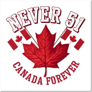 Canada is Not For Sale Funny 51st State Never Canada Forever Posters and Art